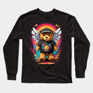 Cute teddy bear with angel wings Long Sleeve T-Shirt